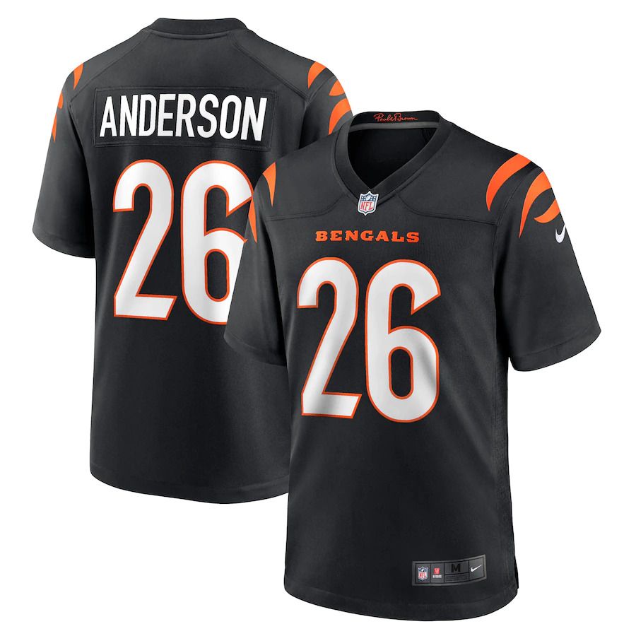 Men Cincinnati Bengals #26 Tycen Anderson Nike Black Game Player NFL Jersey->cincinnati bengals->NFL Jersey